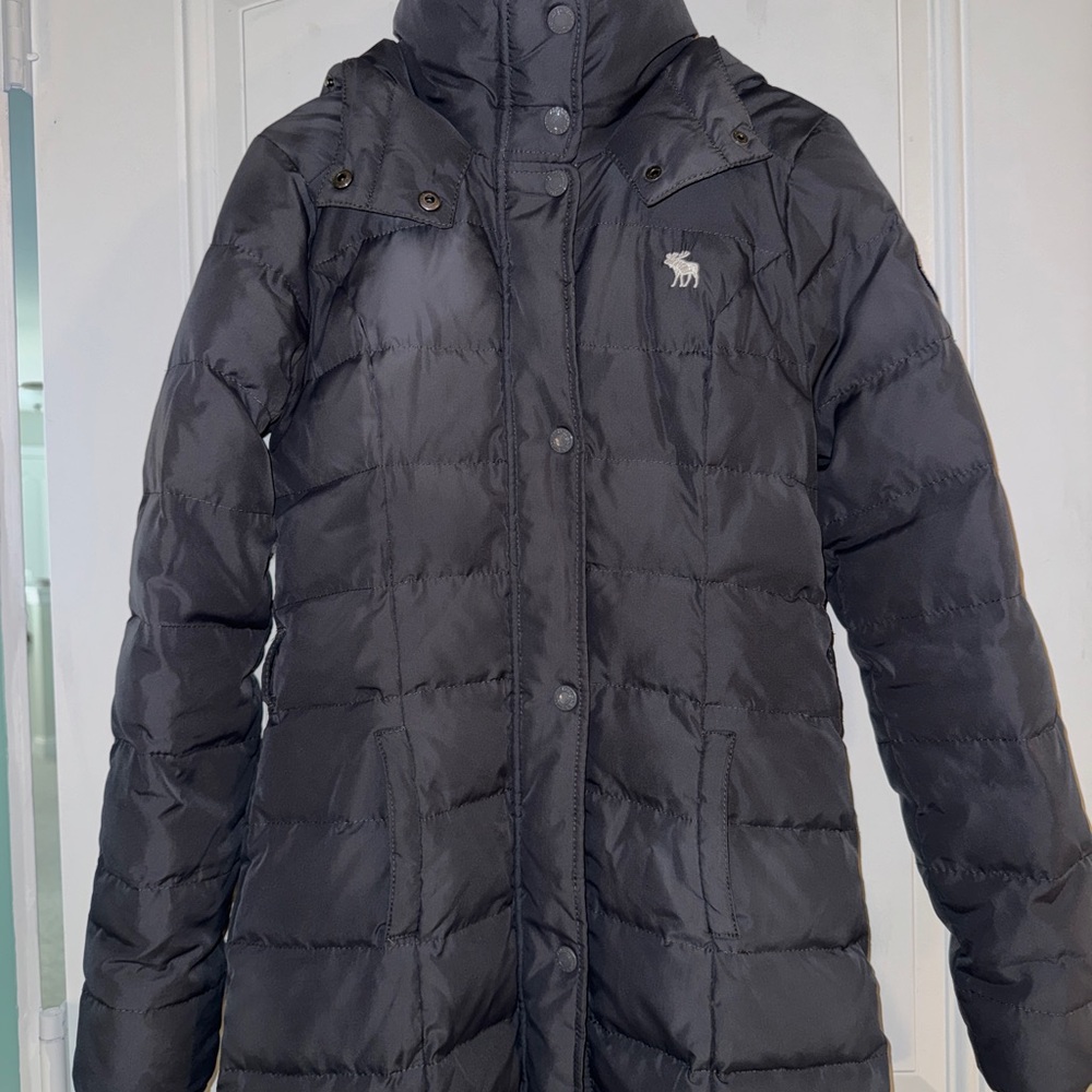 Abercrombie & Fitch Black Puffer Jacket